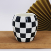 Customized Ceramic Candle Jars Glazed Color Candlestick Porcelain for Home Decoration