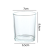 Wholesale Customize Round Shape Transparent Glass Candle Cup Container for Candle Container