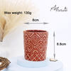 Cylindrical Concrete Pot Ceramic Scented Candle for Gardon Home Decor