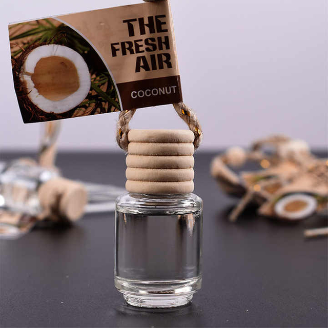 Wholesale Car Aromatherapy Bottle Pendant Air Freshener Perfume Glass Bottle Hanging Car Aromatherapy Diffuser