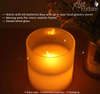 Hot Sale Flickering Flameless LED Lighting Wax Glass Candle for Home Decor