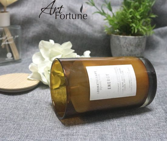 Cusomed Scented Candles with Wooden Lid