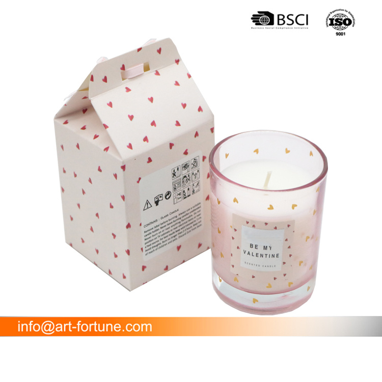 4.5oz Candle Manufacturer Color Box Luxury for Valentine Day