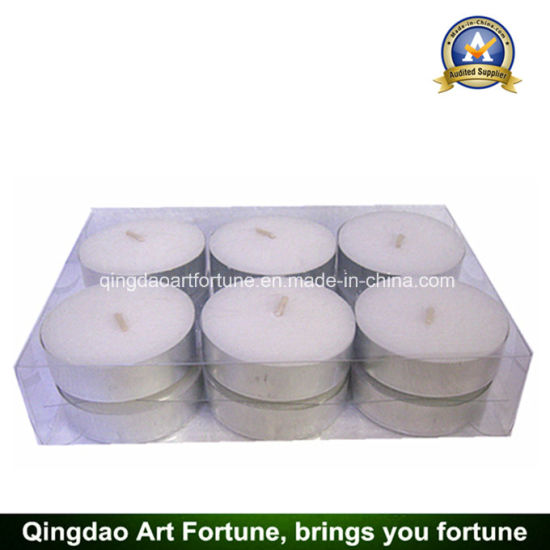 Maxi White Tealight Candle with 8 Hours Burning Time