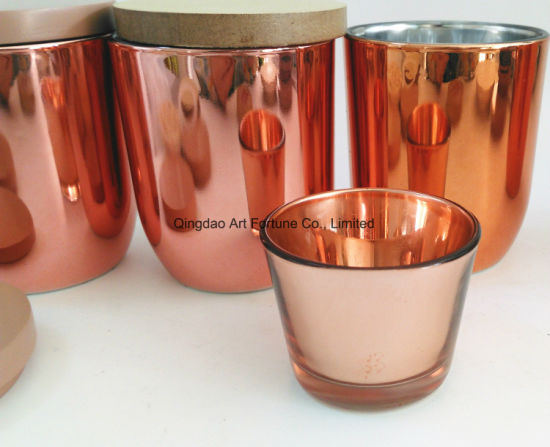 Hot Sales Copper Jar Rose Gold Glass Candle