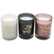 Scented Glass Candle with Spray and Gold Decal Paper