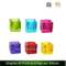 Colorful Glass Cube Tealight Holder