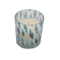 7oz Scented Glass Candle with Rolling Flower for Home Decor