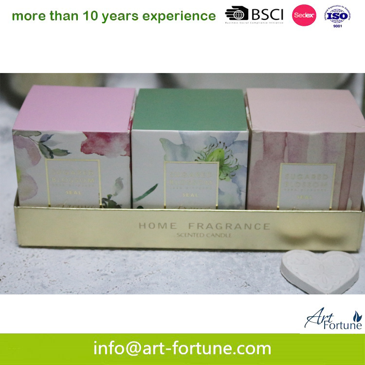 2oz*3pk Scented Glass Candle with Gift Set Formother`S Day