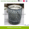 Hot Seal Glass Jar Candle with Electroplate and Mercury for for Christmas
