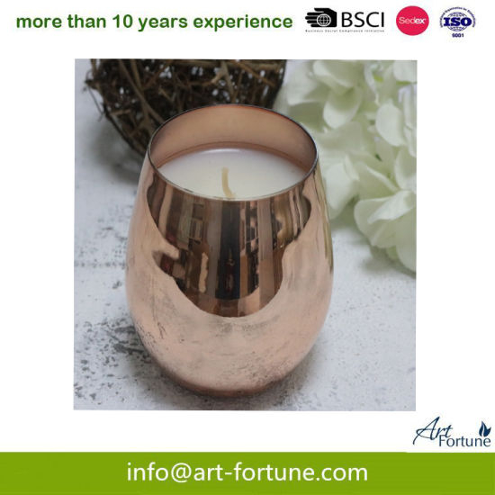 Egg Shaped Scent Glass Candle for Home Decor