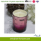 Sprayed Glass Candle with Metal Lid for Home Decor