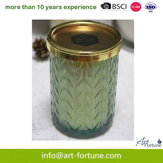 Soya Wax Jar Candle with Metal Lid for Home Decor