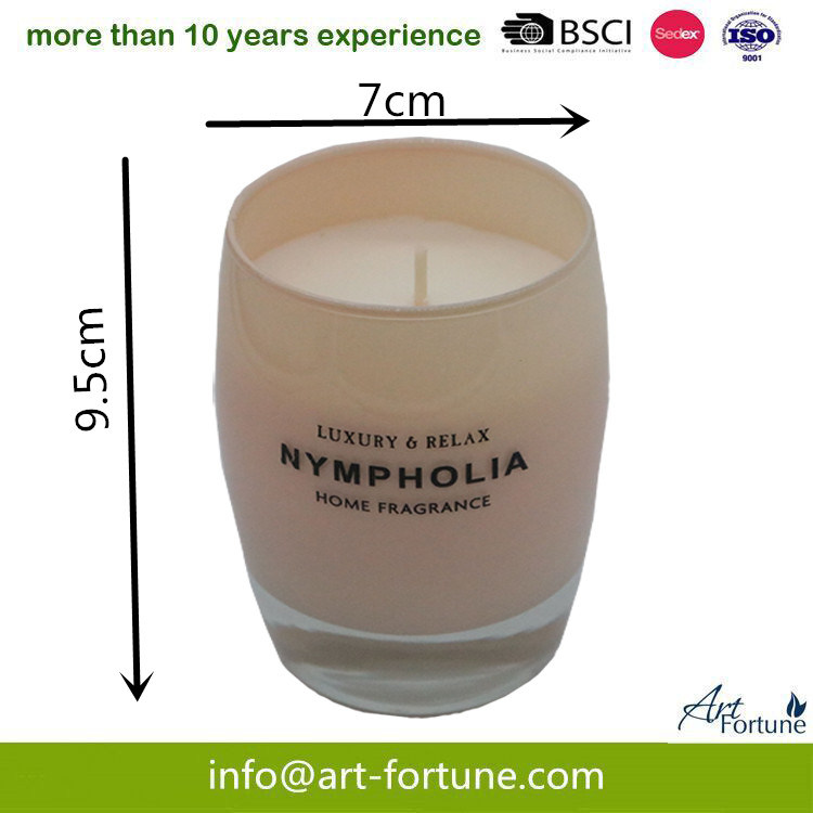 Egg Shape Glass Jar Scented Candle for Home Decor