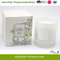 High Quality Glass Candle with Decal Paper in Gift Box