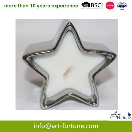 Star Shape Scent Ceramic Candle for Christmas