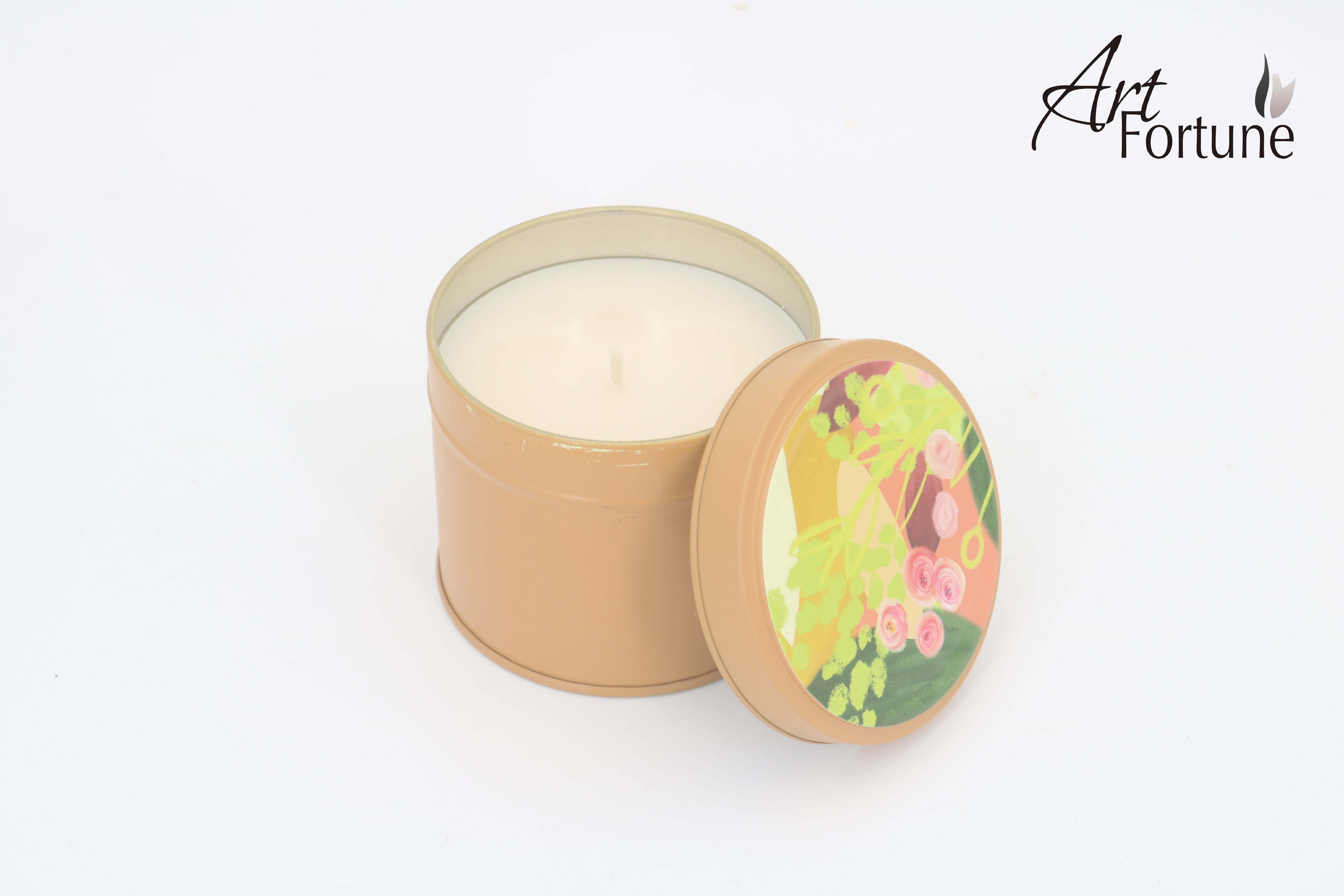 Tin Candle with Essential Oils for Stress Relief