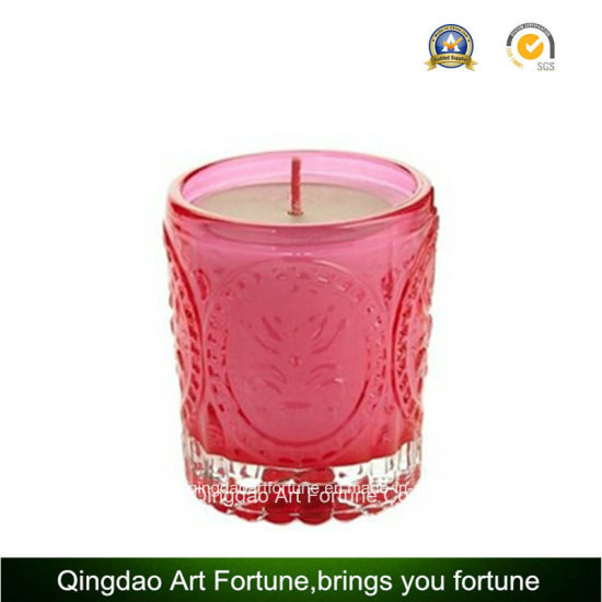 Metal Lid Filled Glass Candle for Home Decor Supplier