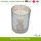 Glass Scented Candle with Internal Electroplating and Paper Decal for Home Decor