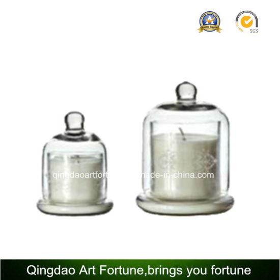 Glass Cloche Jar with Dome for Home Decoration
