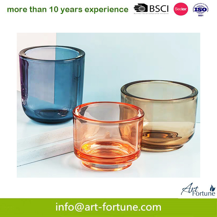 Wholesale Glass Candle Container for Candle Decoration