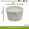 Fragrant Scented Ceramic Candle with Flat Parts and Opaque Spray and Gold Stickers for Home Decor.