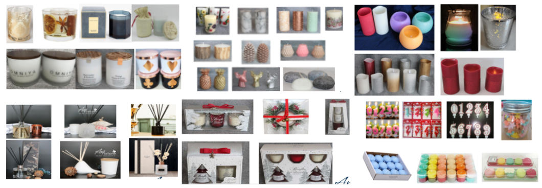 Scented Glass Candle with Full Wrap Decal for Home Decoration