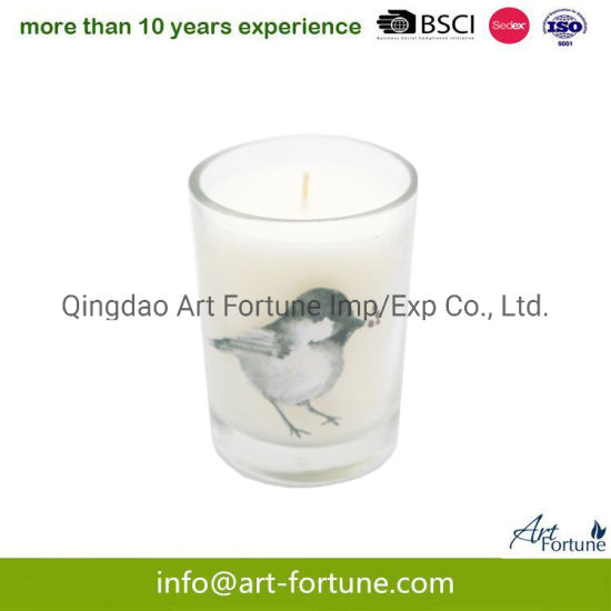 Scent Paraffin Wax Glass Candle for Home Decor