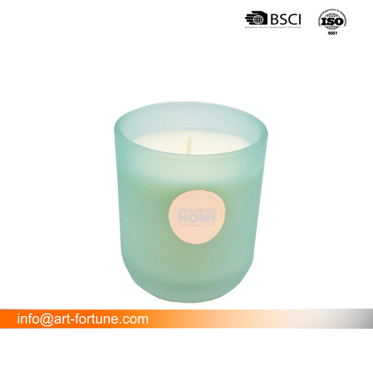 4.5oz Popular Glass Candle with Color Painting for Home Decor