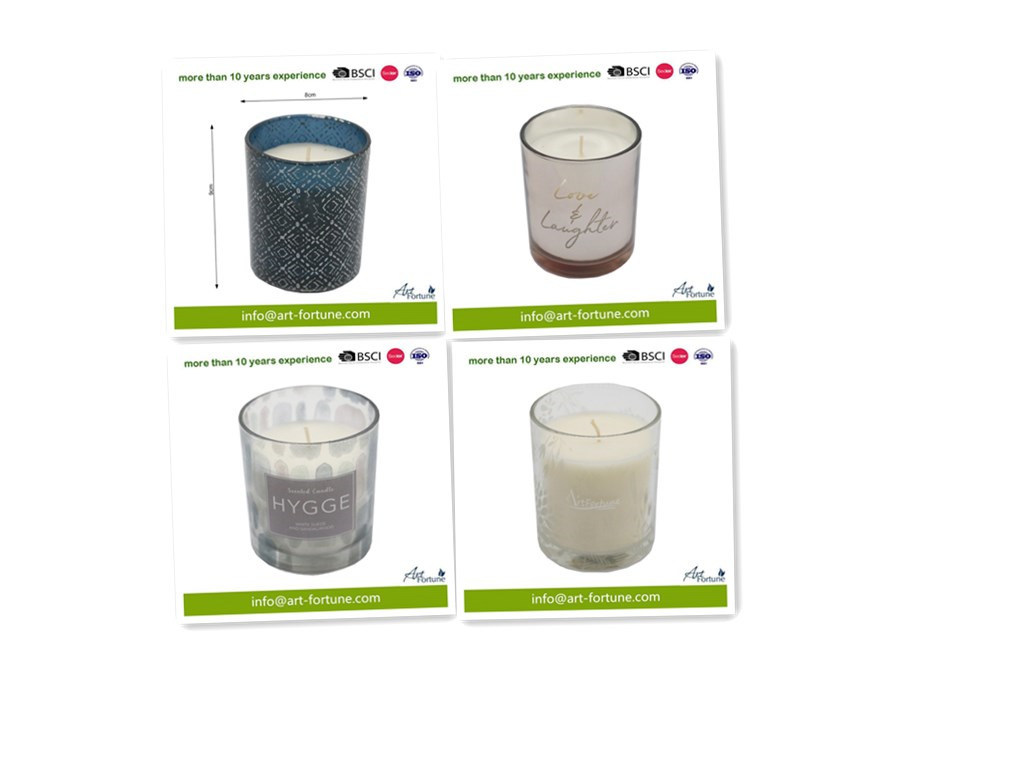 Egg Shape Glass Jar Scented Candle for Home Decor