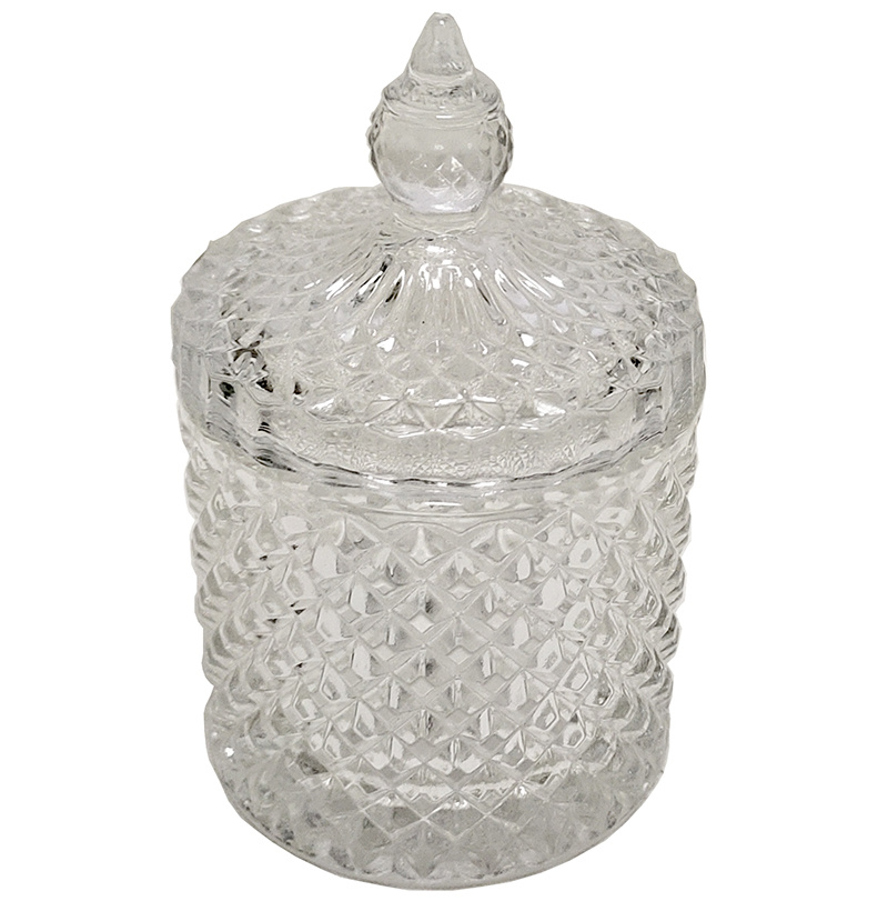 Clear Glass Hurricane Vase for Home Decor
