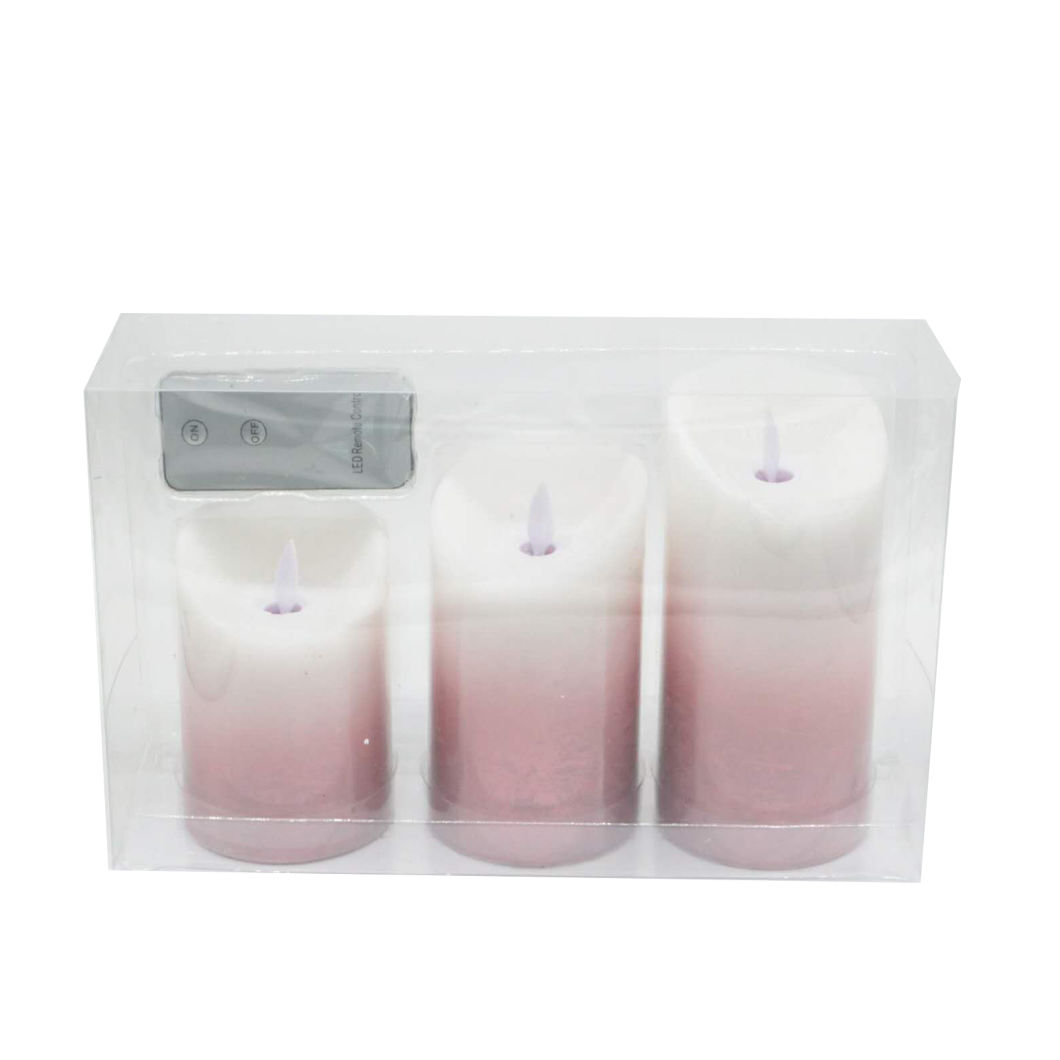 3pk Gift Set Flameless LED Candle for Wedding Party Easter Home Decor