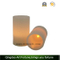 Yellow Light Flameless Real Wax LED Pillar Candle for Xmas Range