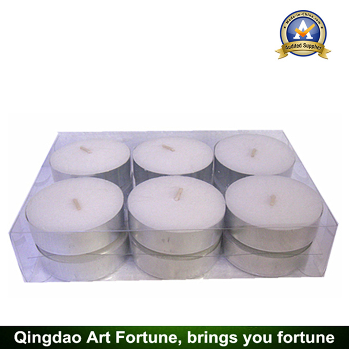 Maxi White Tealight Candle with 8 Hours Burning Time