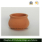 Outdoor-Natural Candle Holder-Clay Ceramic Pot Bulge Shape