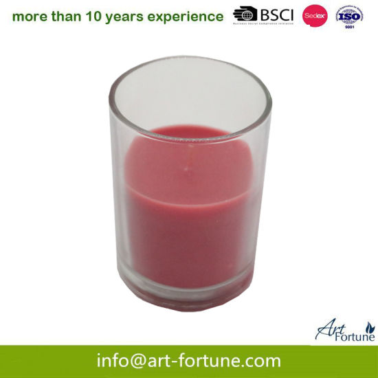 120g Glass Red Scented Candle for Home Decor