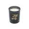 Scented Glass Candle with Spray and Gold Decal Paper
