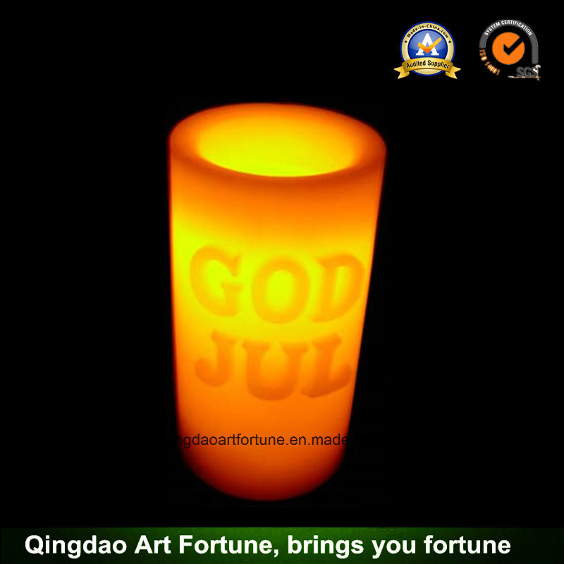 Flameless LED Wax Candle for Christmas Decor