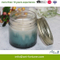 Scent Glass Jar Candle with Color Change and Decal Paper for Home Decor