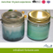 Scent Glass Jar Candle with Color Spray and Metal Lid for Home Decor