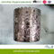 Luxury Scented Electroplated Glass Candle with Embossment for Home Decoration