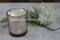 8*9cm Scent Glass Jar Candle with Frosted Glass Holder and Top Xmas Star Shape Chunk for Home Decor
