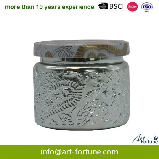 Electroplated Glass Scented Candle for Home Decor