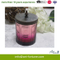 High Quality Glass Bowl Candle with Mercury and Metal Lid for Home Decor