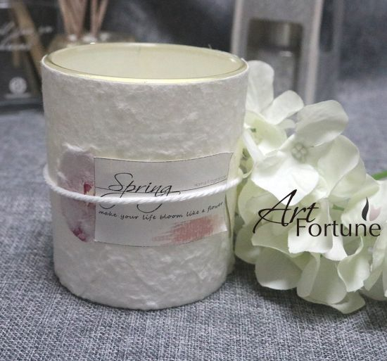 Customizable Cups Household Aromatherapy Candles with Personalized Stickers