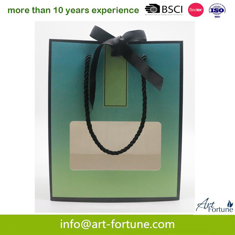 Luxury Printed Gift Paper Bags with Rope Handle