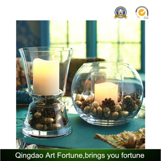 Unscented LED Candle in Glass Bowl Jar