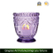 Glass Candle Holder with Dotted Decor for Tealight Candle