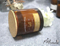 8 Oz Brown Glass Soy Wax Candle for Home Decoration