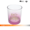 Sprayed Glass Candle Holder with Decal Paper for Festival